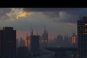 《星轨之外》废弃空间站舷窗外星轨剧照