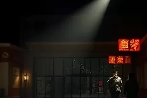 《雾港来信》旧码头雨夜场景剧照